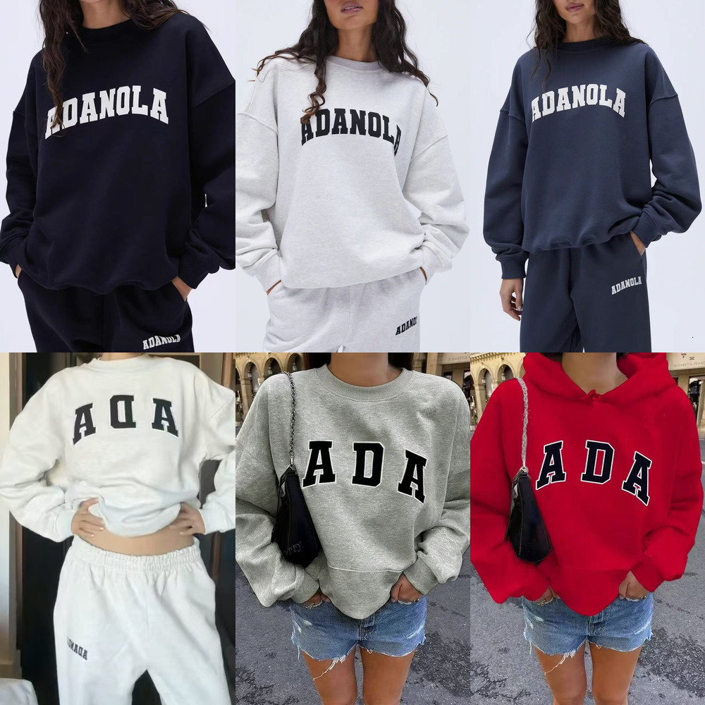 Adonola Hoodie Women's High Quality Sweatshirts Fashion Ada Hoodie Clothing Sleeve Logo Long Sleeve Pullover Man Casual Sportswear Adanolalies Hoodie Q1
