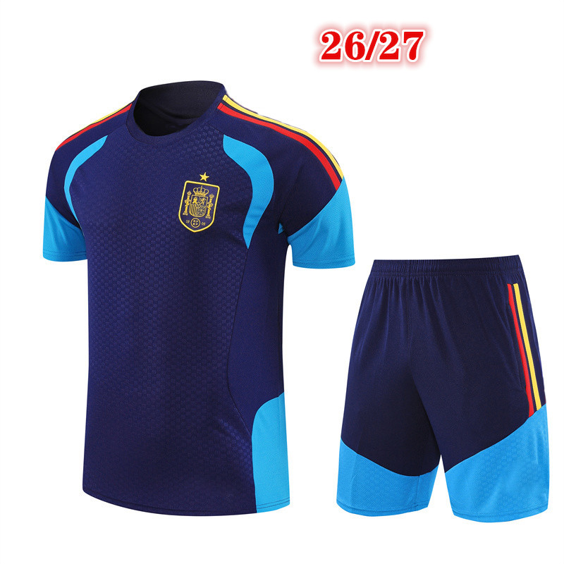 2026 2027 espana short sleeved shirt soccer tracksuit training suit Men and kids 26 27 football tracksuit football jersey shirts