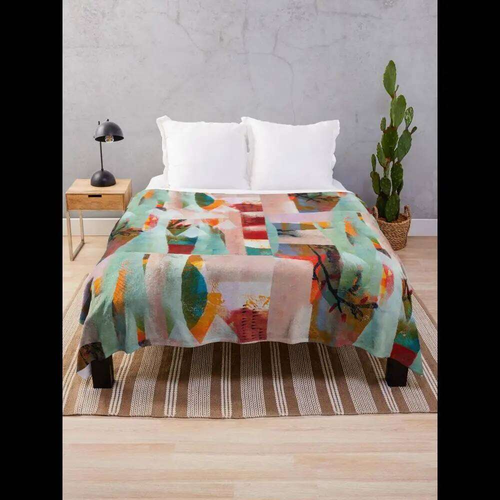 Springmoon Throw Blanket Soft Cozy Plaid Design for Living Room Sofa Bed Home Textiles Collection XJ260112