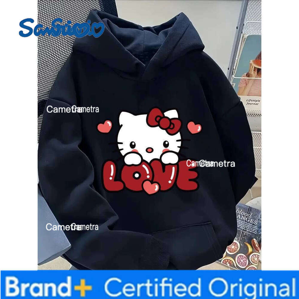 Sanrio Disney Cartoon Printed Hoodie Suitable for Casual Wear in Autumn Winter, Fashionable and Trendy Items Can Be Machine Washed H260112