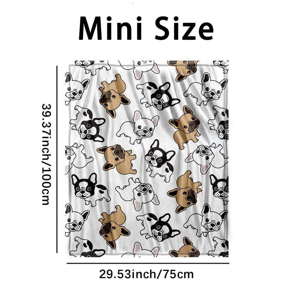 French Bulldog Microfiber Super Soft Throw Blankets For Bed Bedspread Sofa Decorative Camping Picnic Winter Warm Blanket XJ260112