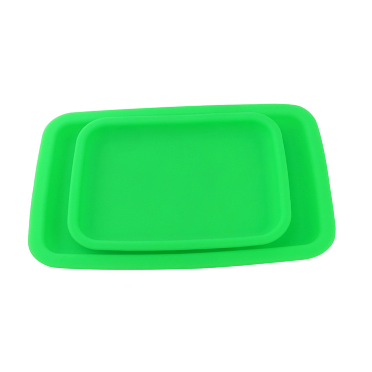 Silicone Rolling Tray Heat-resistant Tobacco Handroller Cigarette Tray Smoking Accessories Silicone Container Oil Rigs