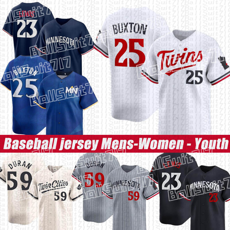 Minnesotas jerseys Twins Jerseys 4 Carlos Correa 25 Byron Buxton Jhoan Duran Pablo Lopez Royce Lewis Edouard Julien Jose Miranda Ryan Jeffers Baseball Jerseys