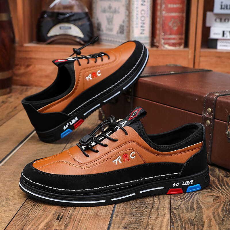 Free shipping Plus Size New Korean Style Daily Commuting Leather Fashion Business Casual Men's hot seller Shoes Four Seasons Breathable Versatile