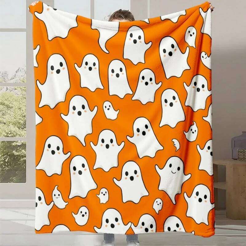 2025 Halloween Thanksgiving Flannel Multifunctional Blanket Warm Sofa Cover for Autumn Winter Living Room Decor XJ260112
