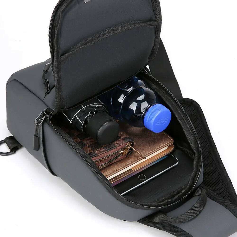 Waterproof Chest Bag Men Large Capacity Phone Bags Male Messenger Sling Pouch Short Trip Strap Pack Multifunction Fanny Packs