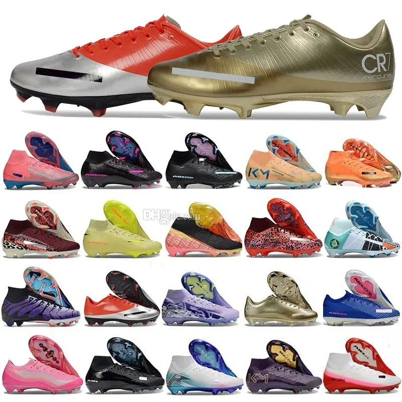 Football Boots Mer curiel VAP FG 16 17 SuperfIy 10 11 Vini Jr 95 Kylian Mbappes Good Chrome Boots Youth Mens Soccer Shoe Crampon Shadow Fear Nothing With shoebox