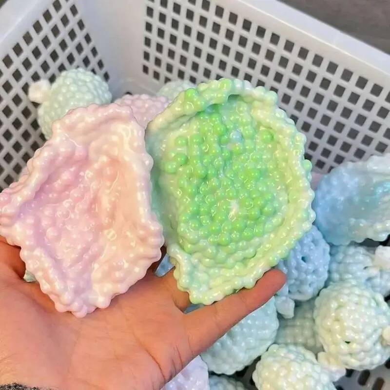 Bestseller Shapeable Vacuum Squishies Sand Grape Stress Relief Noisy Ball Desktop Squeezing Soothing Toy Birthday Gift ddmytues - view 3