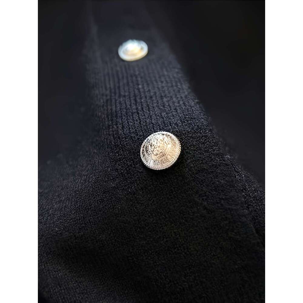 Luxury Summer Sweater Tops Long Sleeve brand Sweaters Casual Knit Autumn Fashion Classic Cardigan solid black flower