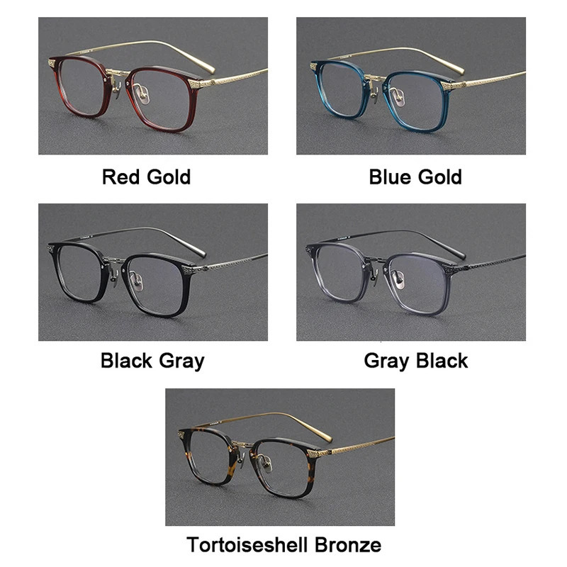 Japanese Same n Retro Square Men Glasses Frame High Quality Acetate Eyeglasses N023 Eyewear 260104