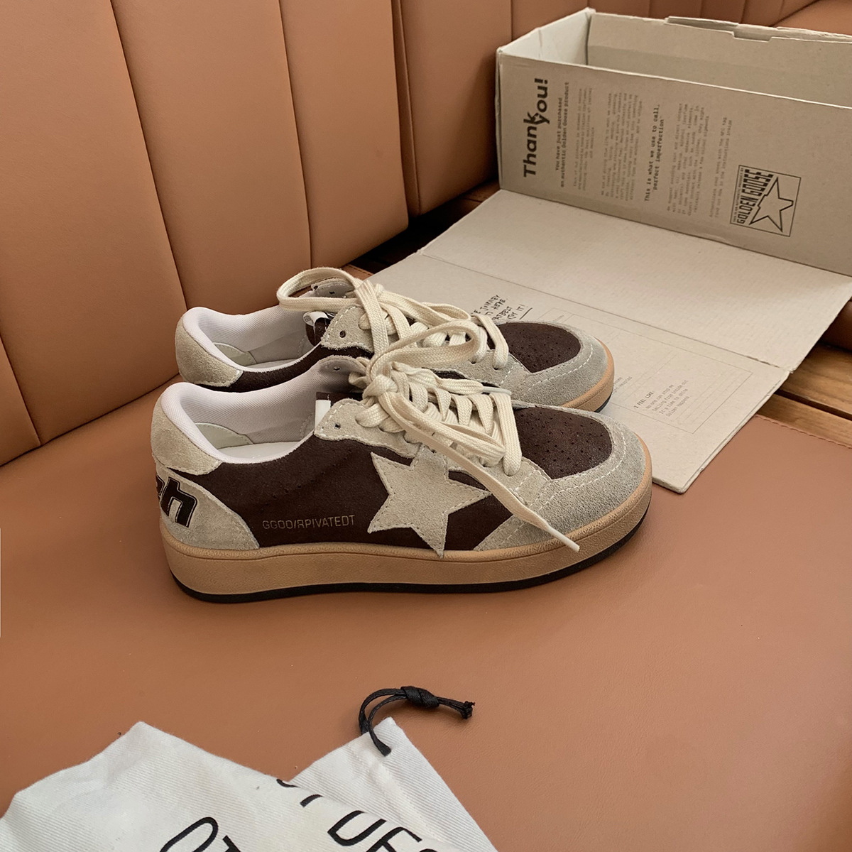 free shipping 2026 new design arrivals high-end retro women's star pattern board shoes versatile casual shoes hot sale size 35-40