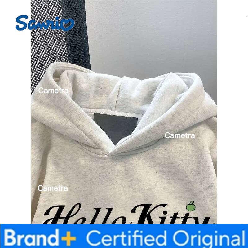 Sanrio Women's Hoodies Autumn Winter Clothing Cute Anime Hello Kitty Graphics Hooded Fashion Sweatshirt Y2K Oversized 100% Cotton Tops H260112