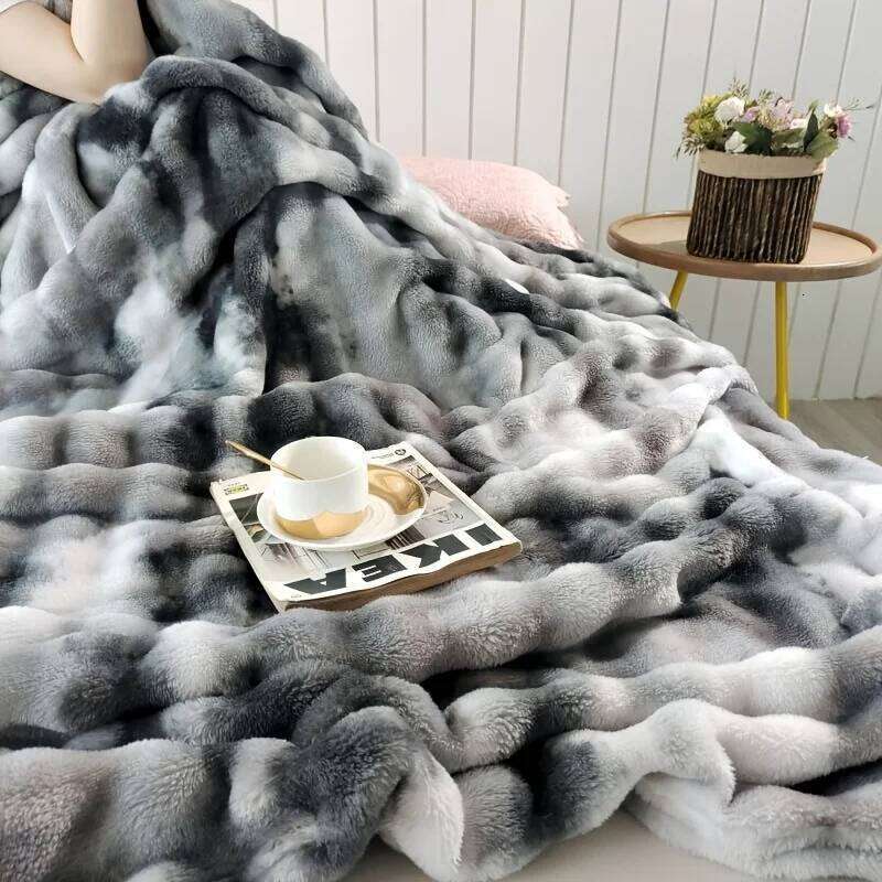 Soft velvet bubble flannel blanket. Skin-friendly silky for bedroom, sofa, travel, or summer use. Comfortable & cozy! XJ260112