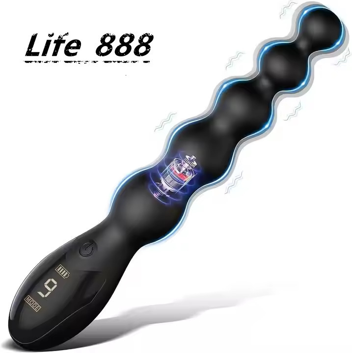 Vibrating Anal Beads Butt Plug LCD Screen Anal Vibrators Gay Prostate Stimulation Massager Anal Plug Adult Sex Toy