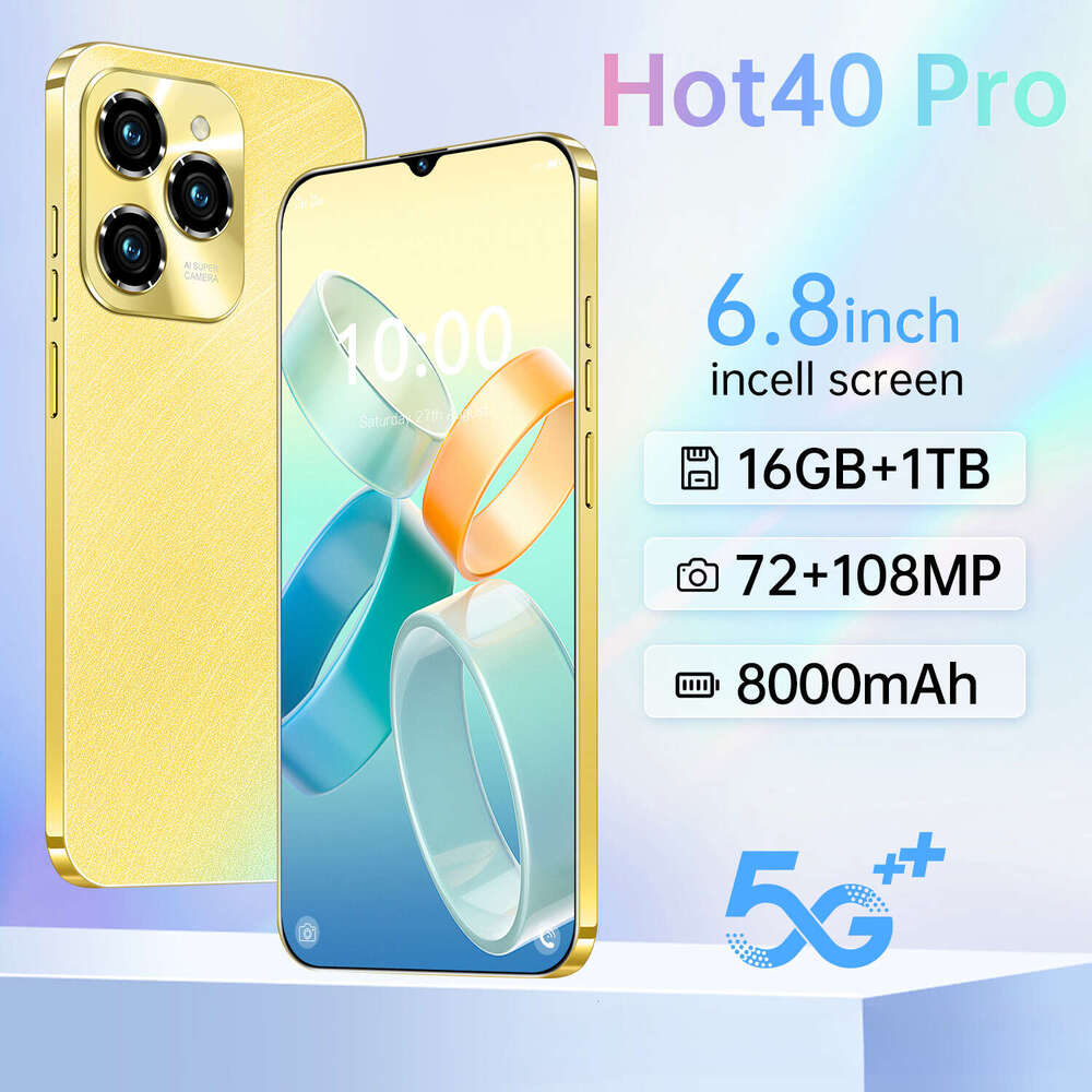 Famous brand 2025 new product Hot40Pro cross-border Android phone 16+1T foreign trade smartphone all-in-one machine source factory CKS