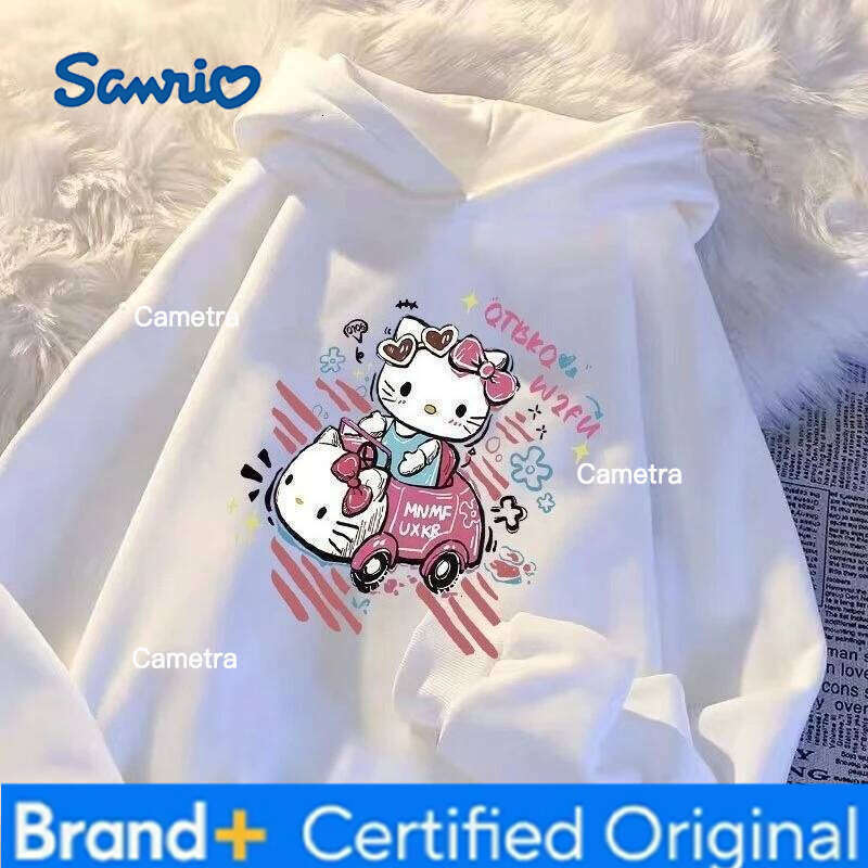 Sanrio 2025 Spring and Autumn New Outfit Cartoon Anime Girls' Hoodie Outdoor Casual Long Sleeve Coat Versatile H260112