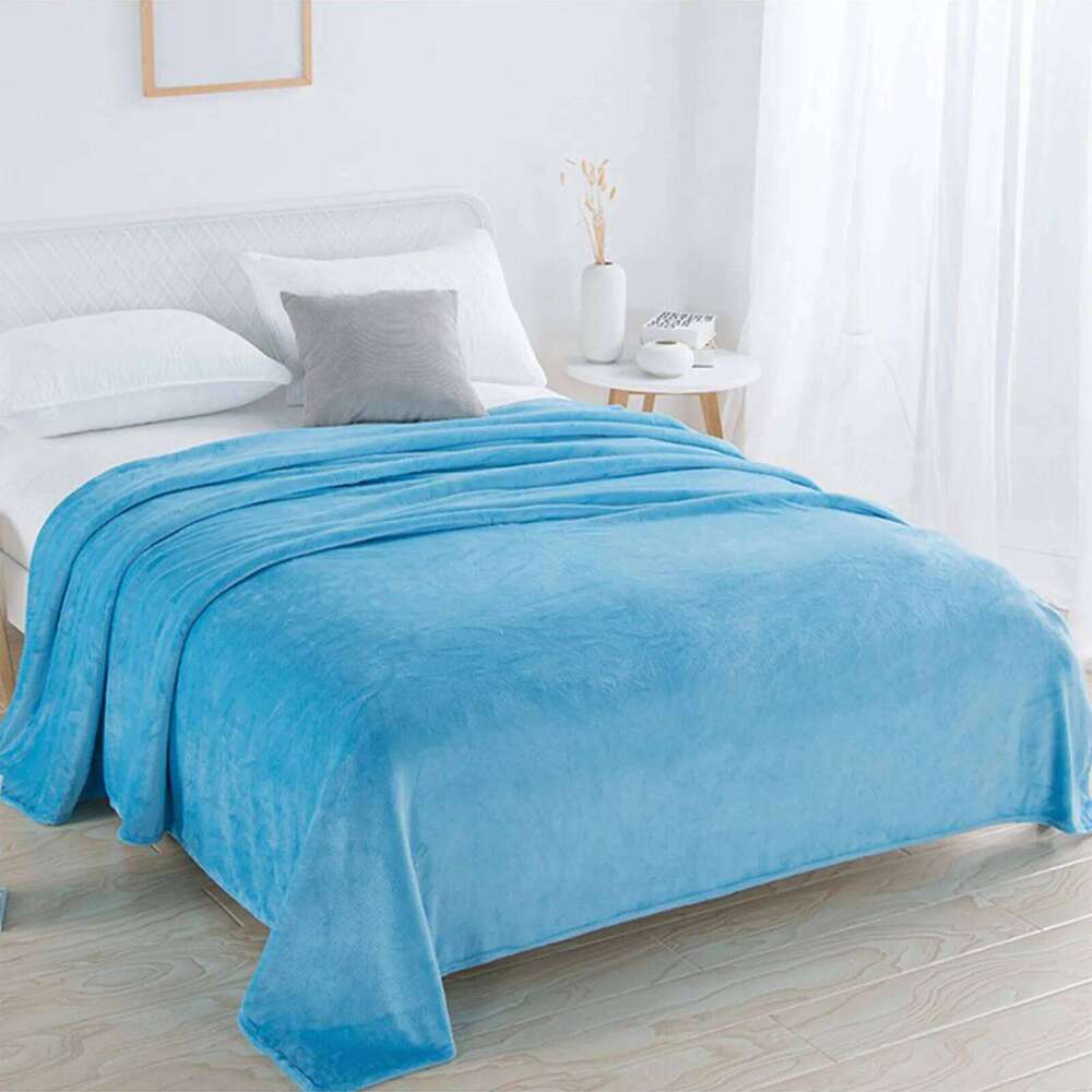 150*100cm Single Twin Blanket For Bed,Full Size Throw Warm Blankets,Shoulder Knee Cozy Solid Color Blankets cookie run kingdom XJ260112