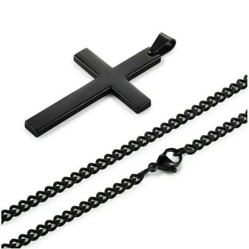New Religion Christian Simple Necklace for Women Men Virgin Mary Jesus Cross Pendant Chains Fashion Jewelry H260112