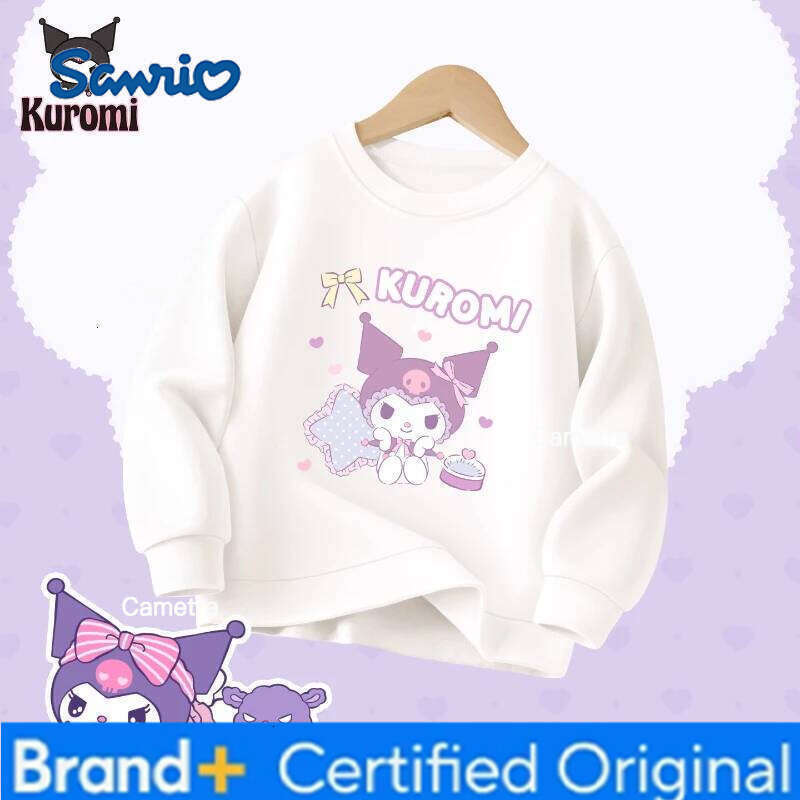 Sanrio Baby Girl Clothes Set Autumn Kid Kunomi Sweatshirts Pullover Sweet Top & Pants 2pcs Suit Children Fashion Tracksuits Outfits H260112