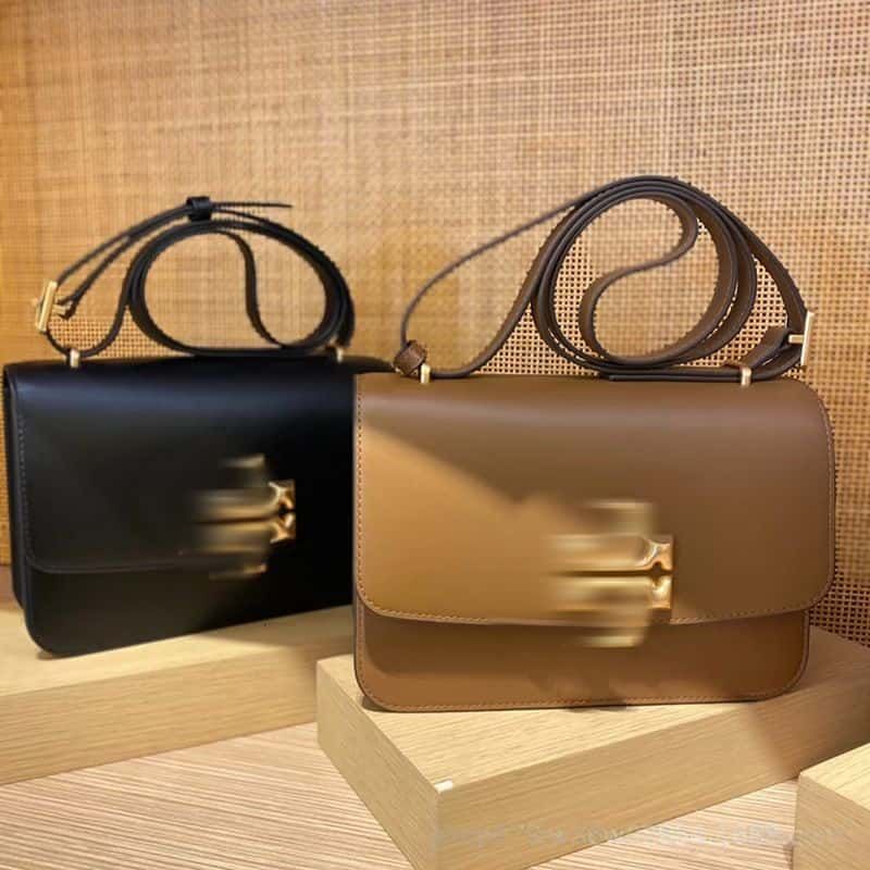 New Small Brick Square Bag Double T Lock Bag Crocodile Pattern Metal Chain Bag Single Shoulder Crossbody Handbag purse evening
