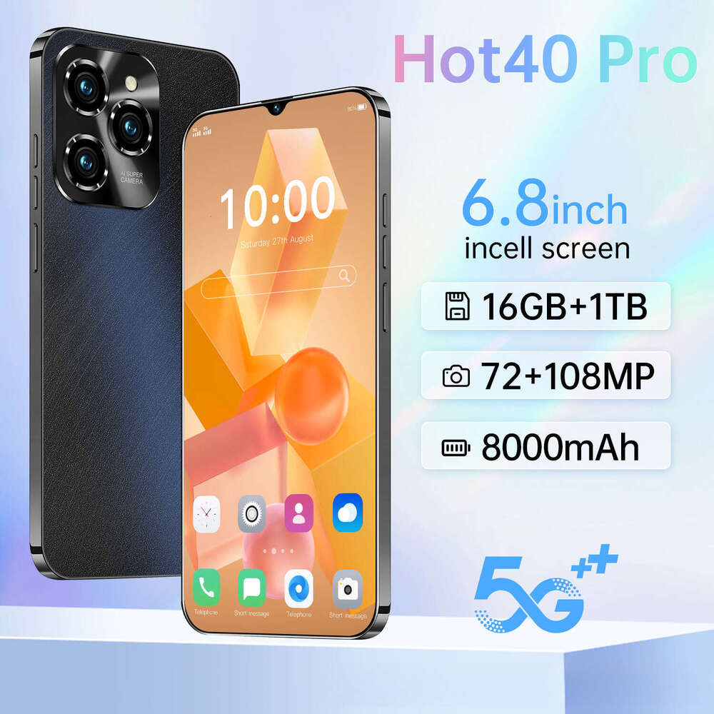 Famous brand 2025 new product Hot40Pro cross-border Android phone 16+1T foreign trade smartphone all-in-one machine source factory CKS