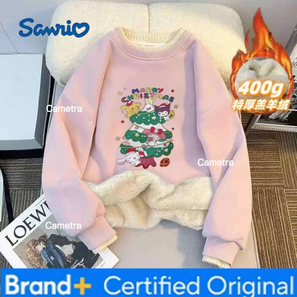 Sanrio My Melody Girls' Sweatshirt Winter Children's Christmas Clothes Little Cartoon Casual Bottoming Shirt Girl Clothing H260112