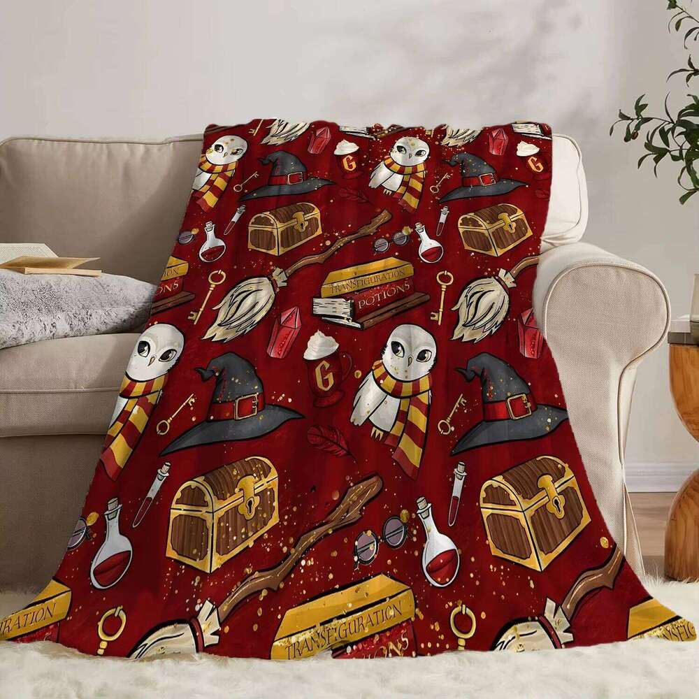 Super Soft Flannel Throw - Machine Washable for Bed Sofa Office Travel, Cozy Nap Blanket & Perfect Home Gift XJ260112