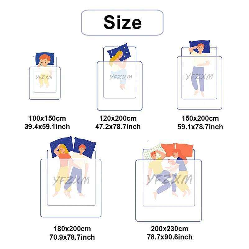 Thick and Warm Flannel Super Soft Fluffy Queen Size Bed Cozy Skin-friendly Multifunctional Nap Blanket XJ260112