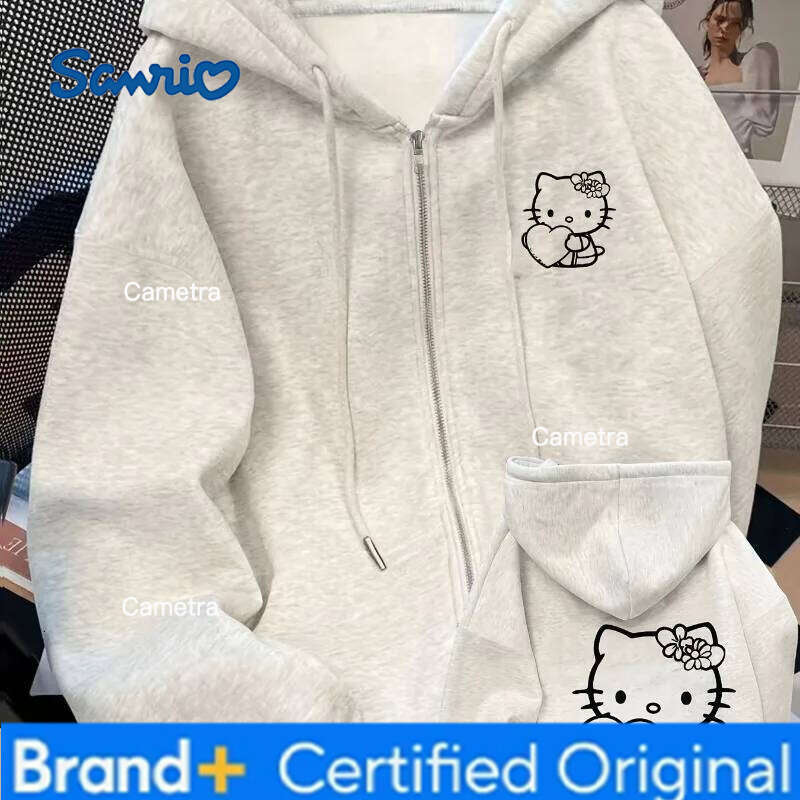 Sanrio Disney Zipper Hoodie Autumn Winter New Casual Men's and Women's Outdoor Street Wear H260112
