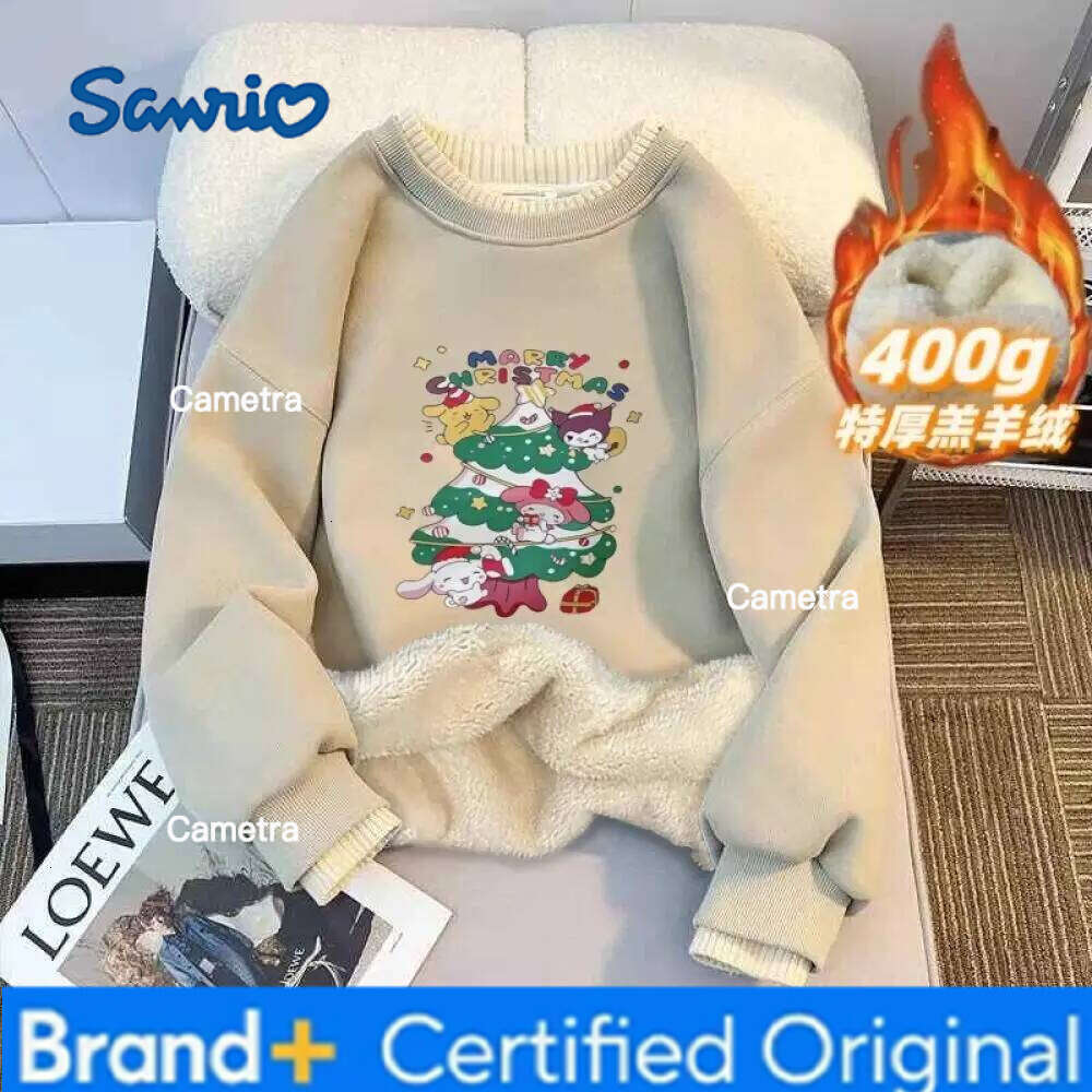 Sanrio My Melody Girls' Sweatshirt Winter Children's Christmas Clothes Little Cartoon Casual Bottoming Shirt Girl Clothing H260112