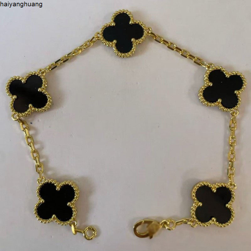 Charm Bracelets vanly Cleef Four Leaf clover Bracelet Designer Brand Bracelet Gold Luxury Bracelet for Women Mother-of-Pearl Bracelet Designer Bracelet