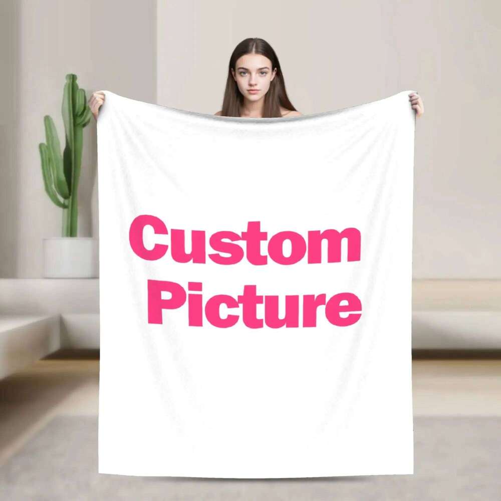 Your Image Customized Custom Made Blanket Flannel Bedding Throws For Couch Chair Sofa Bed Soft Warm Design Bedspread Gift XJ260112