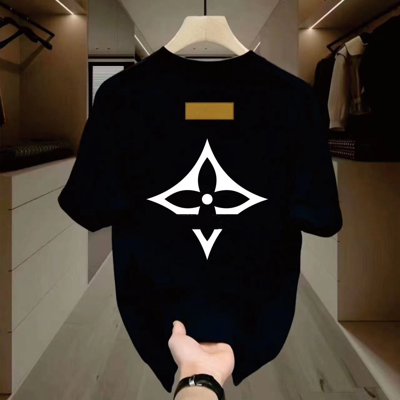 lvs shirt designer t shirt mens womens Style Chest Letters Fashion Sportwear lovers summer shirts European and American Louise shirt Luxury fashion classic d3e