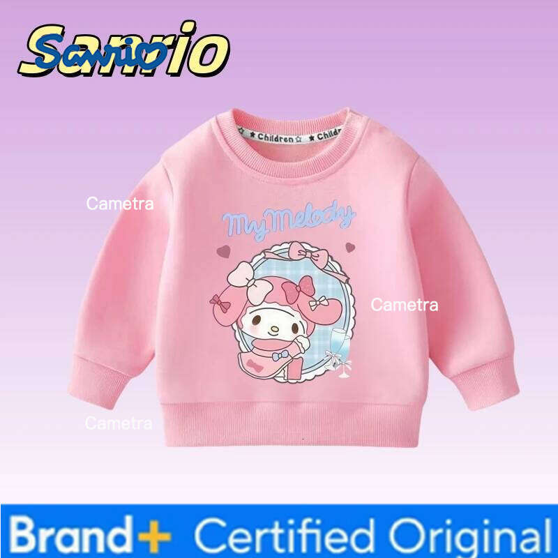 Sanrio Autumn Baby Girls Clothes Kid Cartoon My Melody Printed Sweatshirts Children Cute Pullover Long Sleeve T-shirts Top H2601121