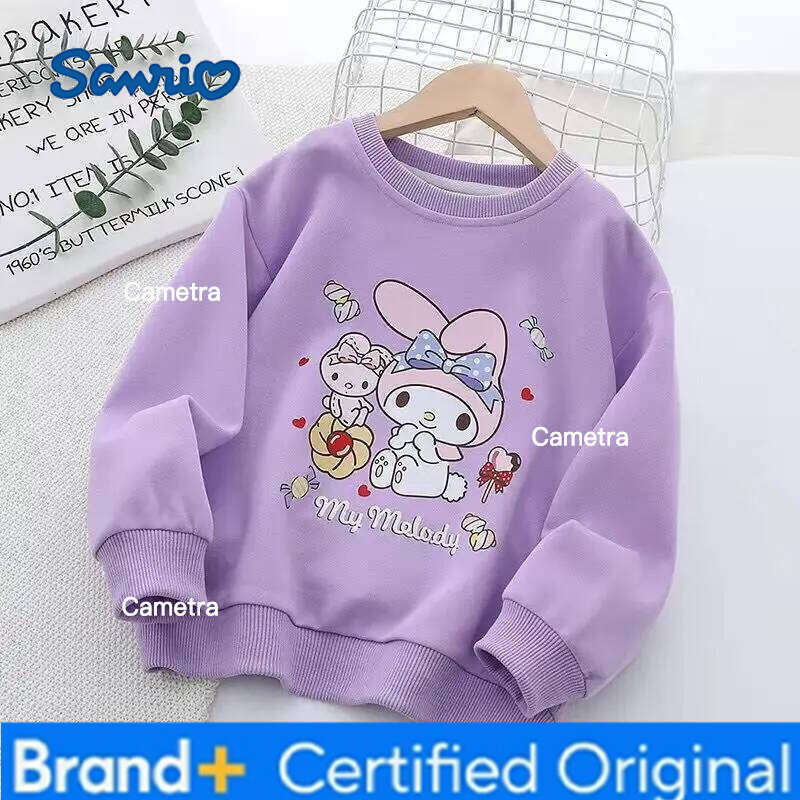 Sanrio Cartoon My melody cute girl sweatshirt long sleeve loose new casual versatile children autumn wholesale gift kawaii H260112