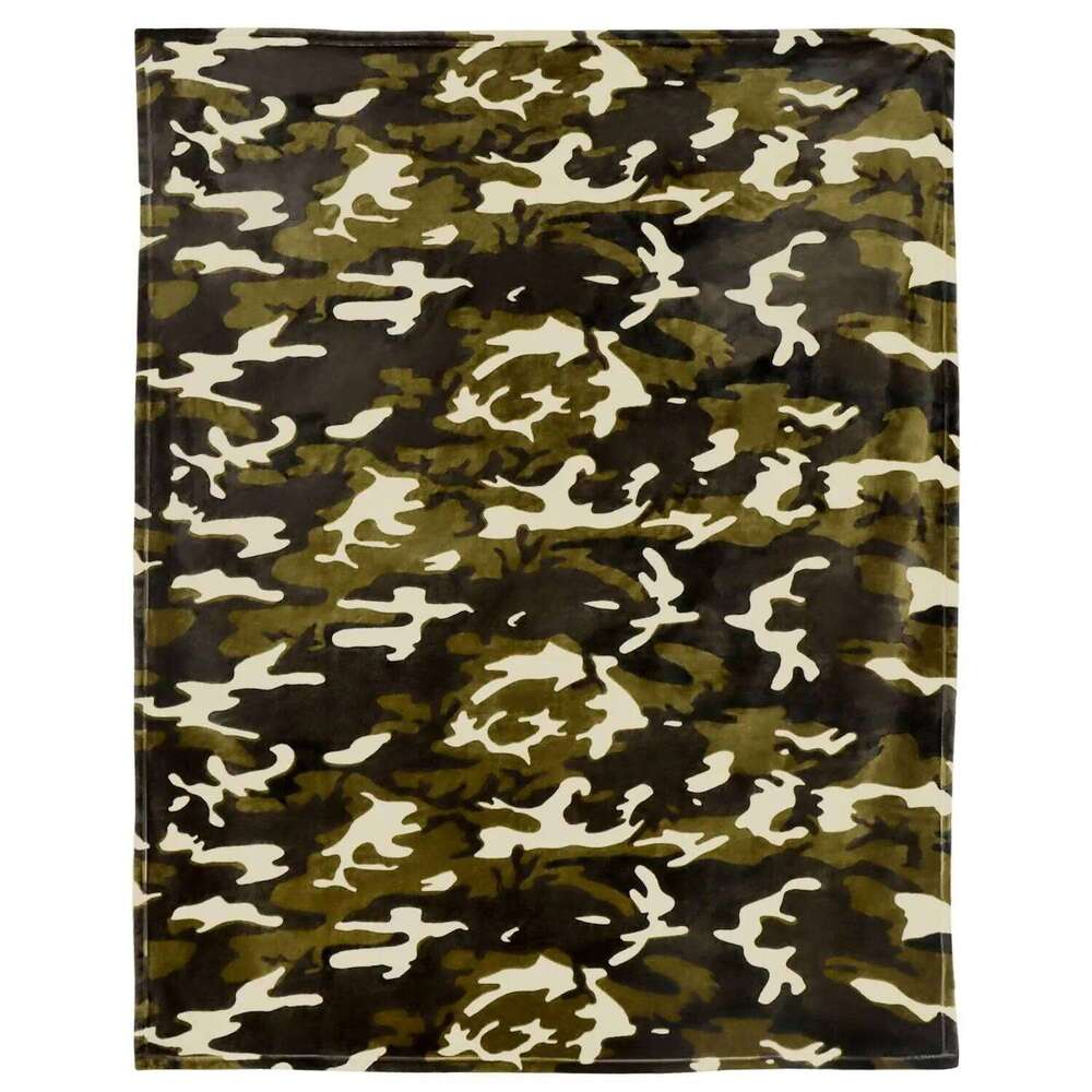 Camouflage Printed Sofa Bed Travel Camping Living Room Office Conditioning Blanket for All Seasons Gifts XJ260112