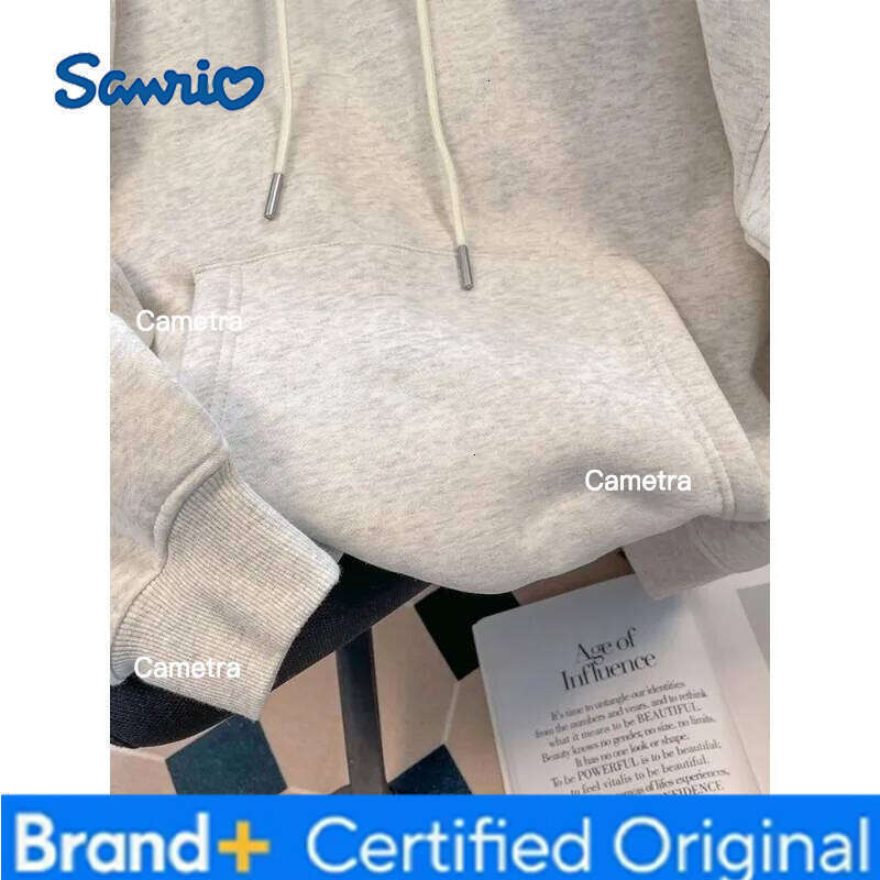 Sanrio Japanese Anime Autumn Winter Women's Clothing Hoodies Cute Hello Kitty Print Hooded Y2K Sweatshirt Oversized Cotton Pullower H26011211