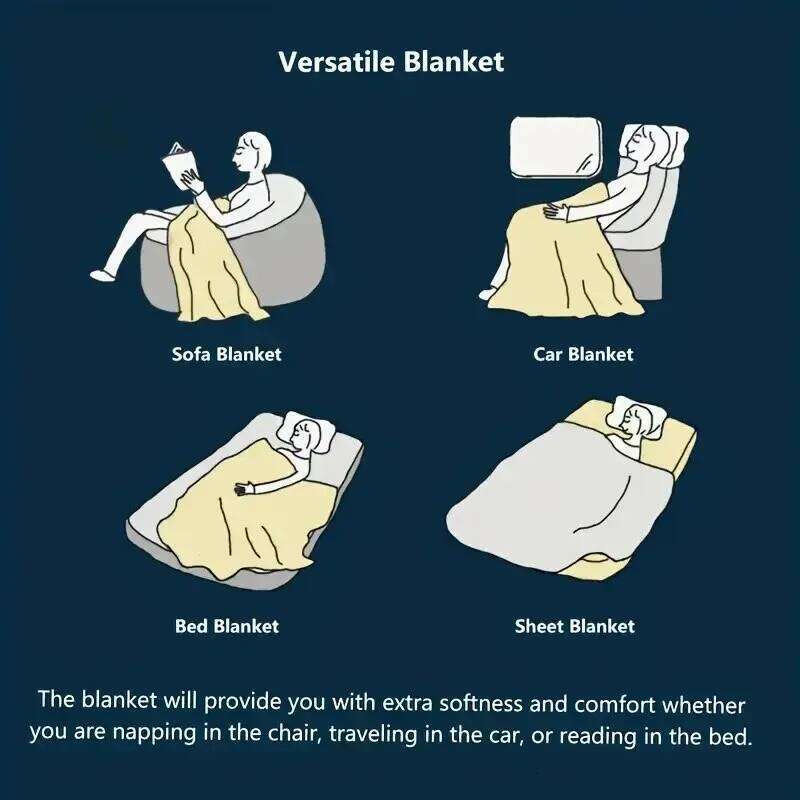 Bear Forest Night Sky Pattern Flannel printed blanket all seasons suitable for living room office sofa and travel XJ260112