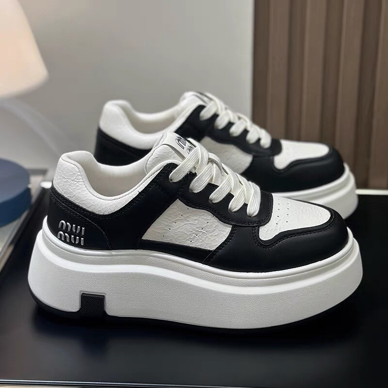 Ddmybagsvip Ddmybagsvip New Sneakers Thick Height Increasing Small Size Platform Sole Niche Fashion Comfortable Versatile Women S Shoes Outdoor Shoes