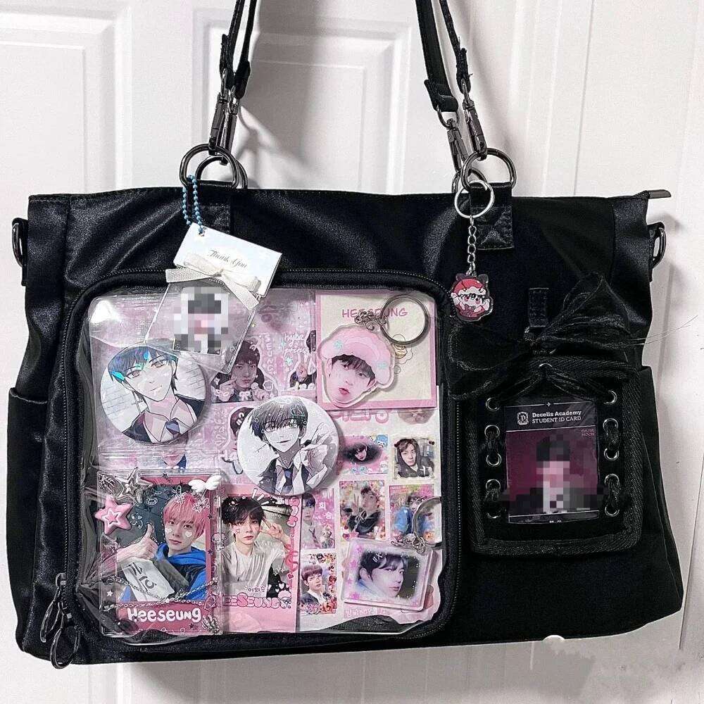 Crossbody School Book Large Capaci Transparent Mengers Simple College Sle Women's Shoulder Bag Handbags for Women 2025