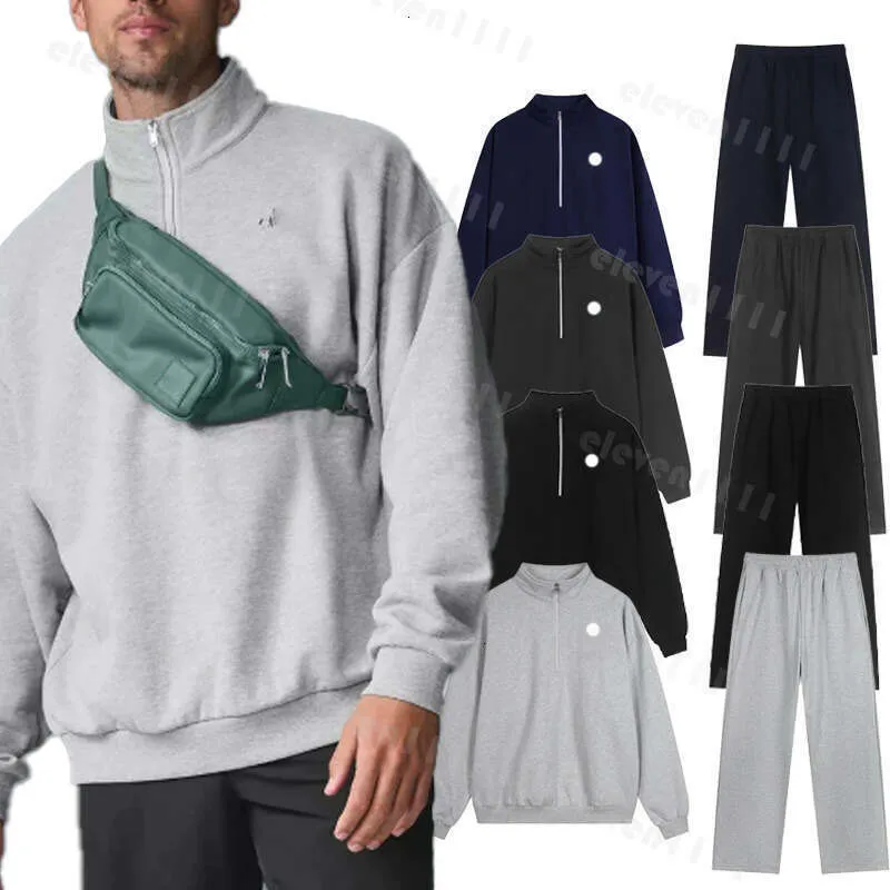 TOP Midnight Black White Red Pink Blue Alonessities Sweatshirts Sier Chest Loose Yoga Alonessities sets Men Casual hoodie Alonessities Women Sweat set men women