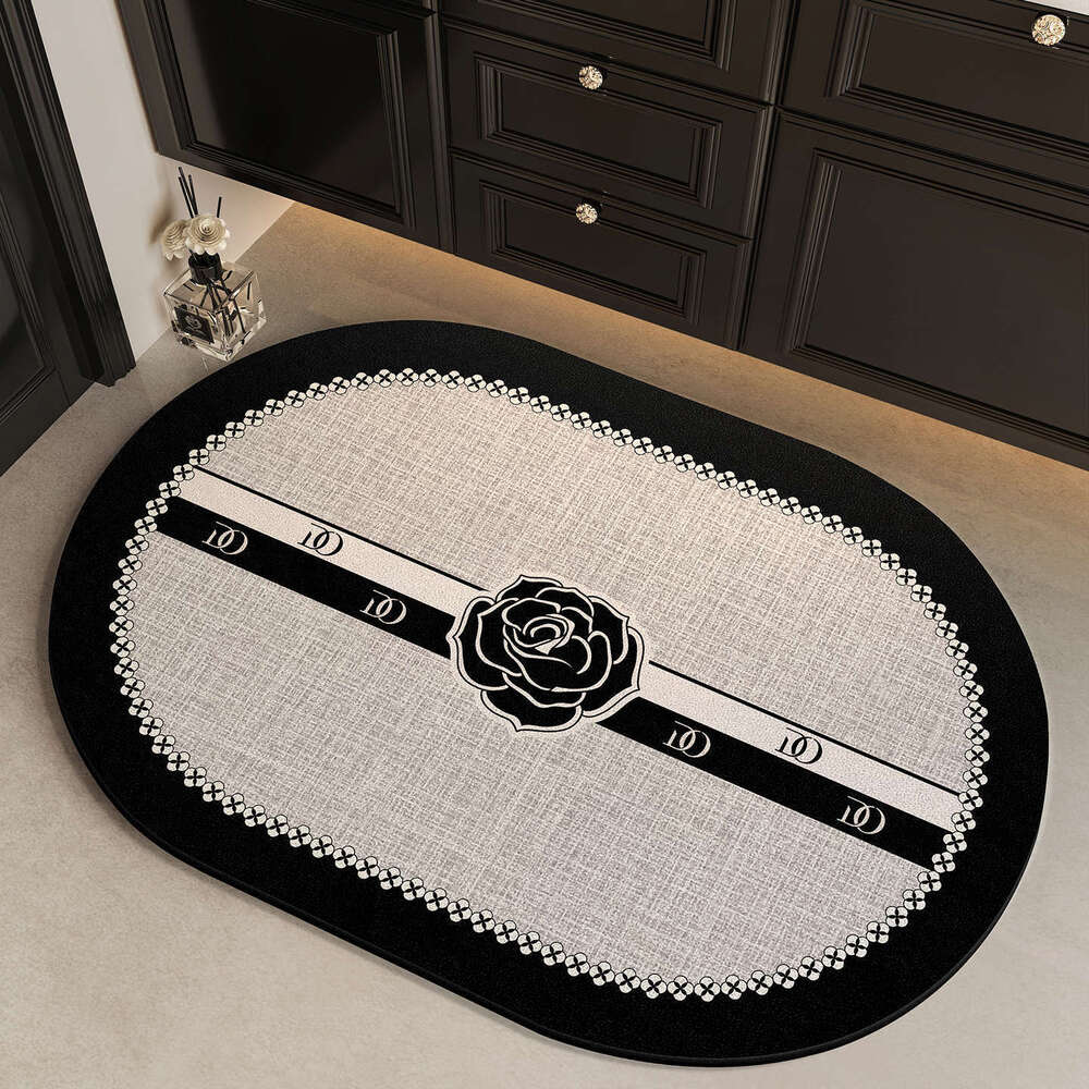 Bath Mat Diatomaceous Earth Non Slip Door Mat Water Absorbent Anti Slip Carpet For Bathroom Entrance
