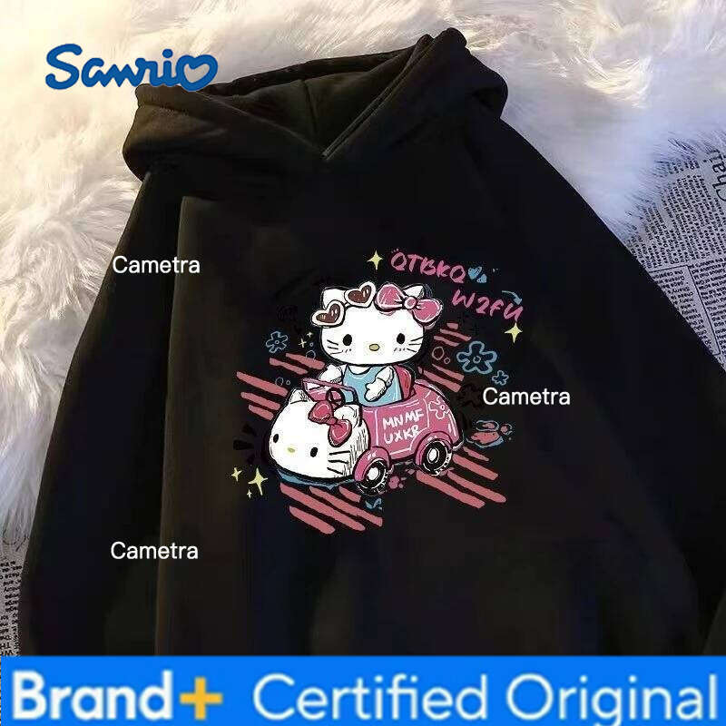 Sanrio 2025 Spring and Autumn New Outfit Cartoon Anime Girls' Hoodie Outdoor Casual Long Sleeve Coat Versatile H260112