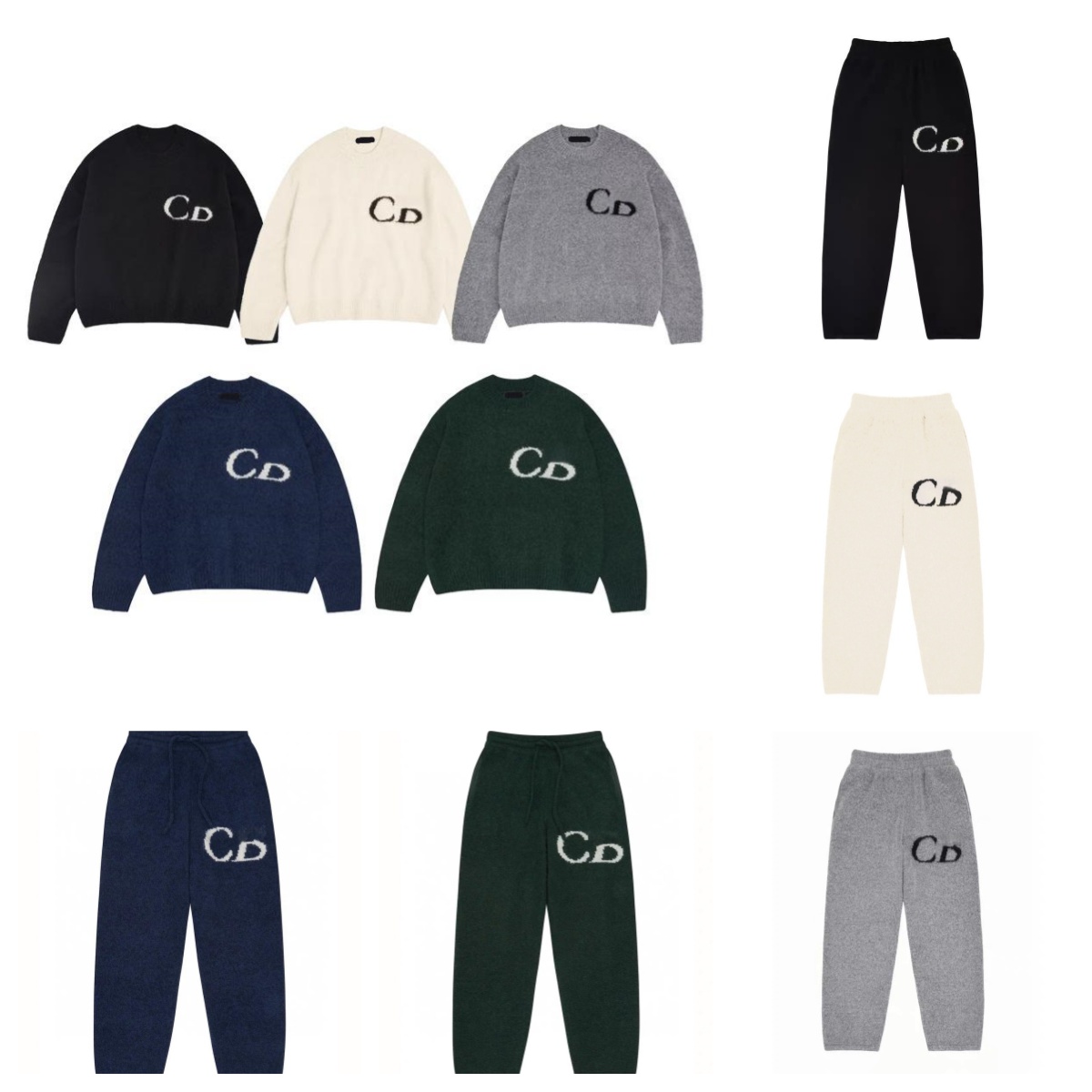 Men's Designer cb Embroidery Sweater Versatile Jacquard Knited cb Sweater Man Casual Fashion High Street Warm Cb Tracksuit Autumn Winter