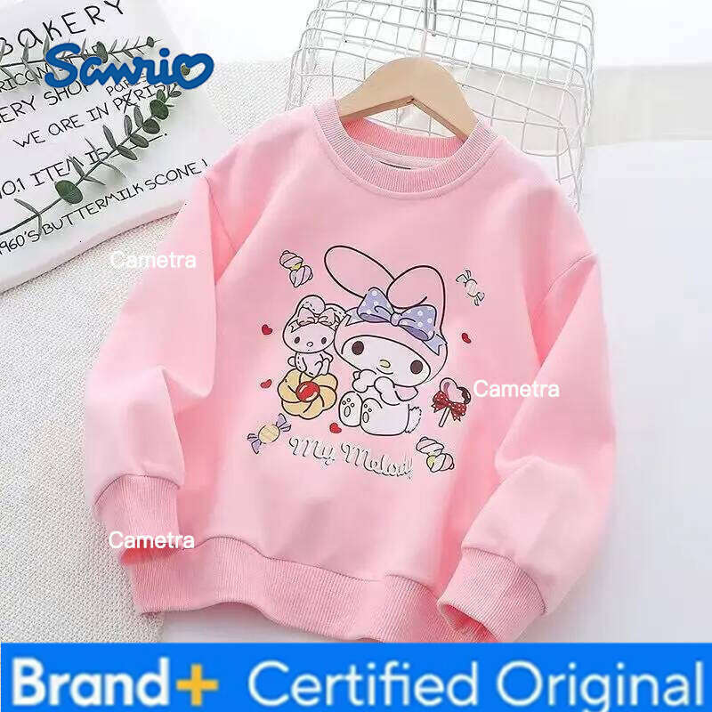 Sanrio Cartoon My melody cute girl sweatshirt long sleeve loose new casual versatile children autumn wholesale gift kawaii H260112