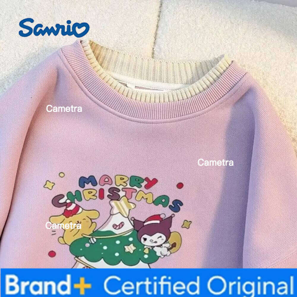 Sanrio My Melody Girls' Sweatshirt Winter Children's Christmas Clothes Little Cartoon Casual Bottoming Shirt Girl Clothing H260112
