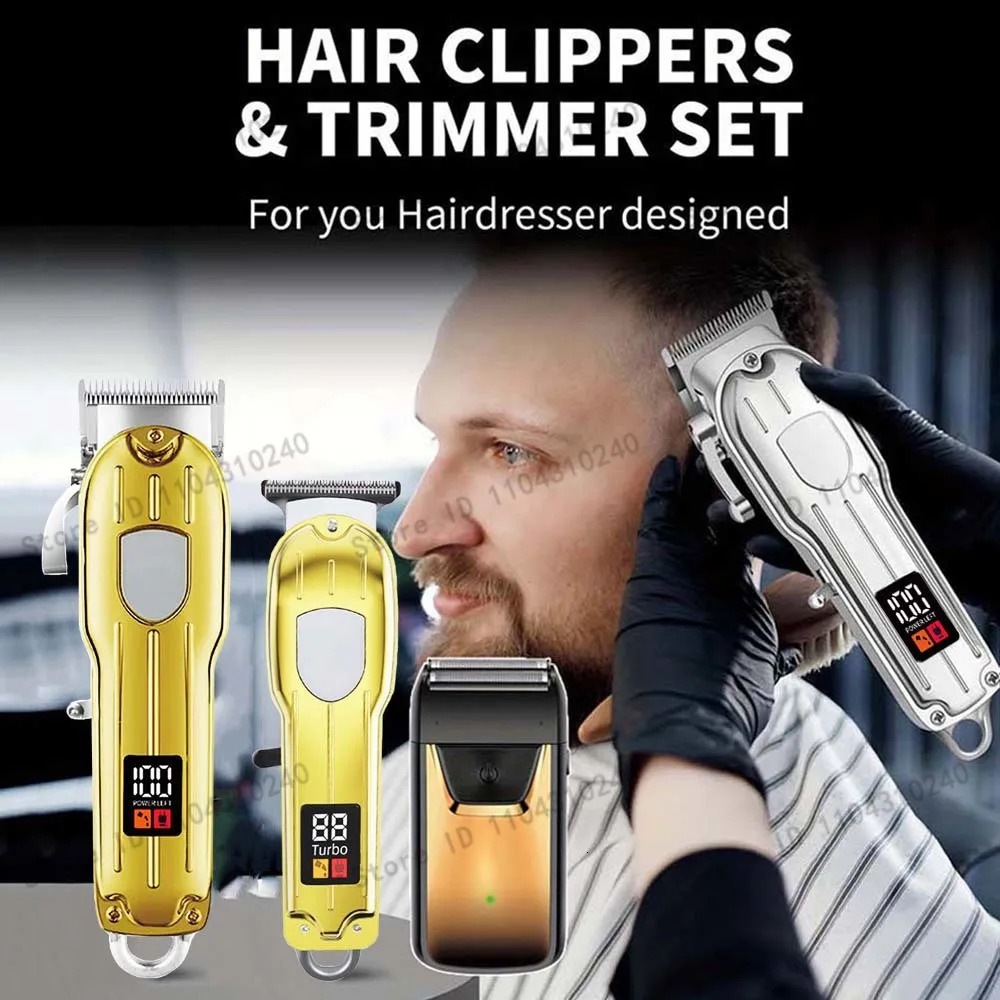 3 in 1 Hair Clippers for Men Beard Trimmer Kits Sets Electric Shavers TBlade Barber Home Gifts 260108