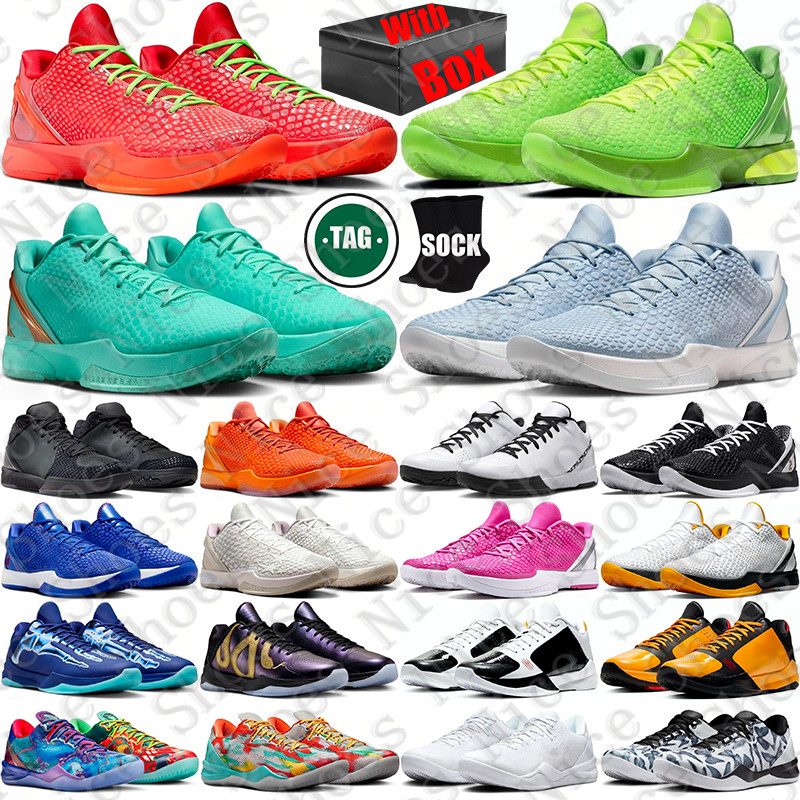 Free Shipping With Box Designer 5 6 8 Mamba Grinch protro Basketball Shoes sneakers for 5s 6s Mambacita Bruce Lee mens womens 8s trainers runners