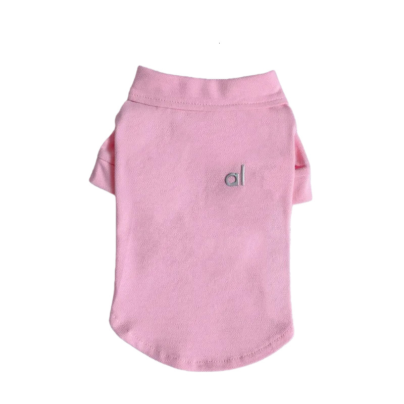 Designer Clothes Solid Color Dog Shirts Breathable Polo T-Shirts Dogs Girl Boy Puppy Sweatshirt for Chiuahaha Teacup Small Pet Doggy Apparel cak5