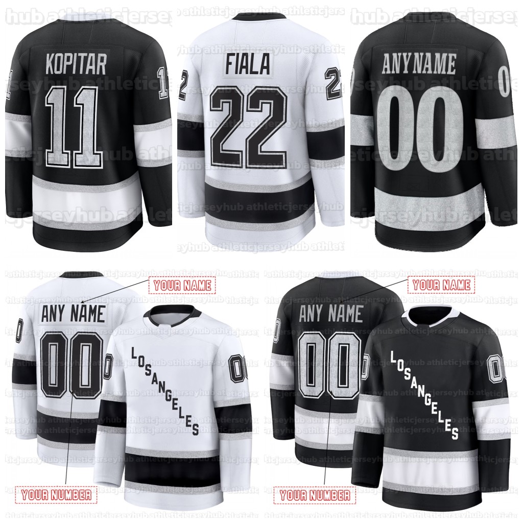 99 Wayne Gretzky jersey Anze Kopitar Kevin Fiala Adrian Kempe Quinton Byfield Hockey Jerseys Custom